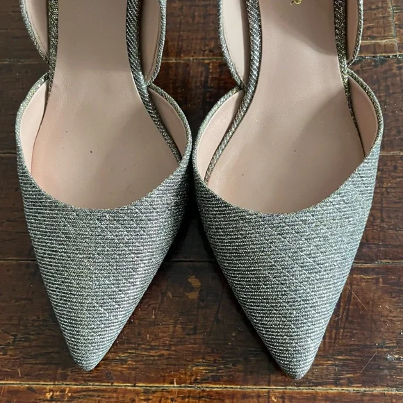 Kurt Geiger Glittery Gold/Silver Iridescent Women's Heels - Picture 3 of 10